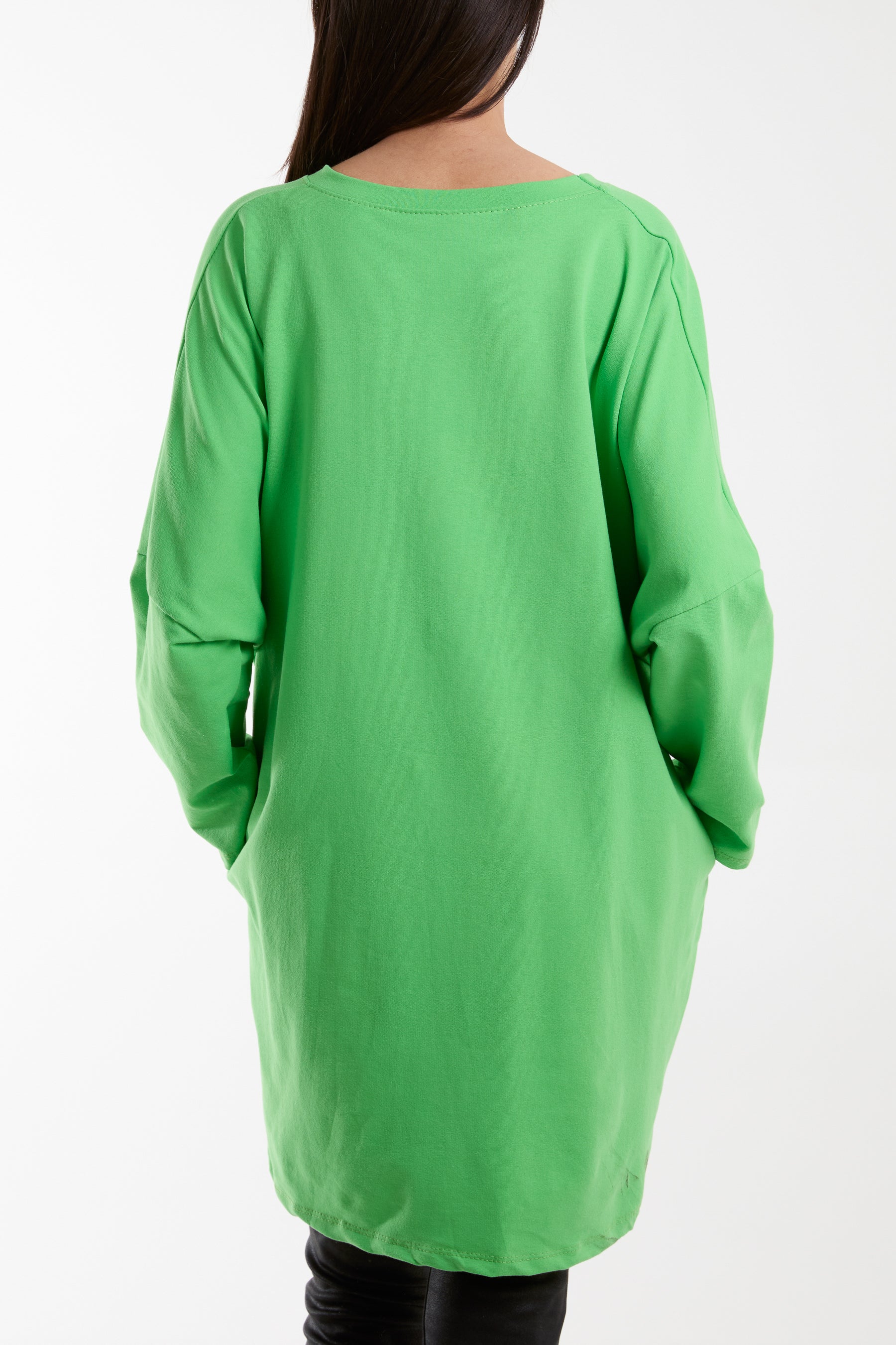 Daisy Long Fine Sweat Top Sweatshirt WearAll