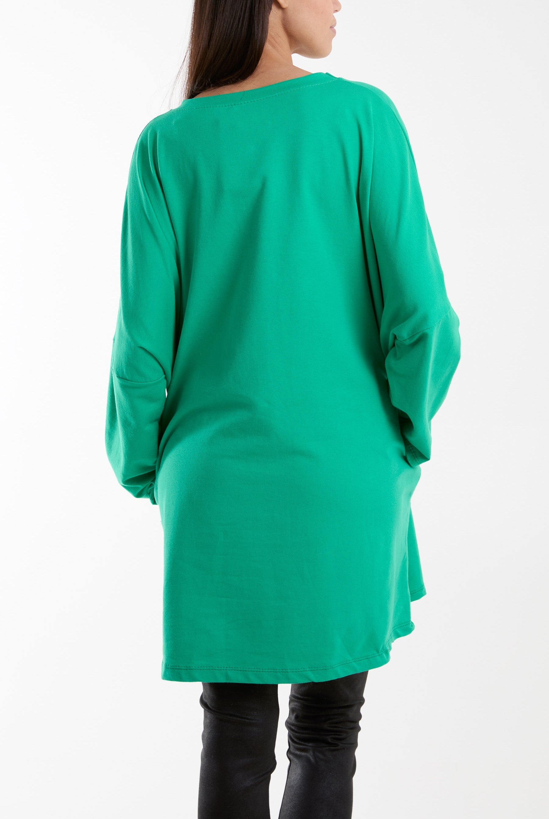 Daisy Long Fine Sweat Top Sweatshirt WearAll