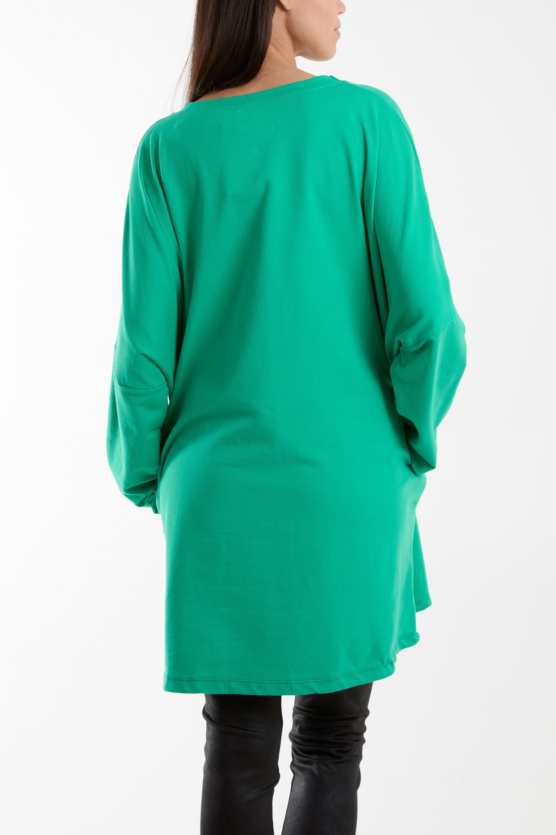 Daisy Long Fine Sweat Top Sweatshirt WearAll