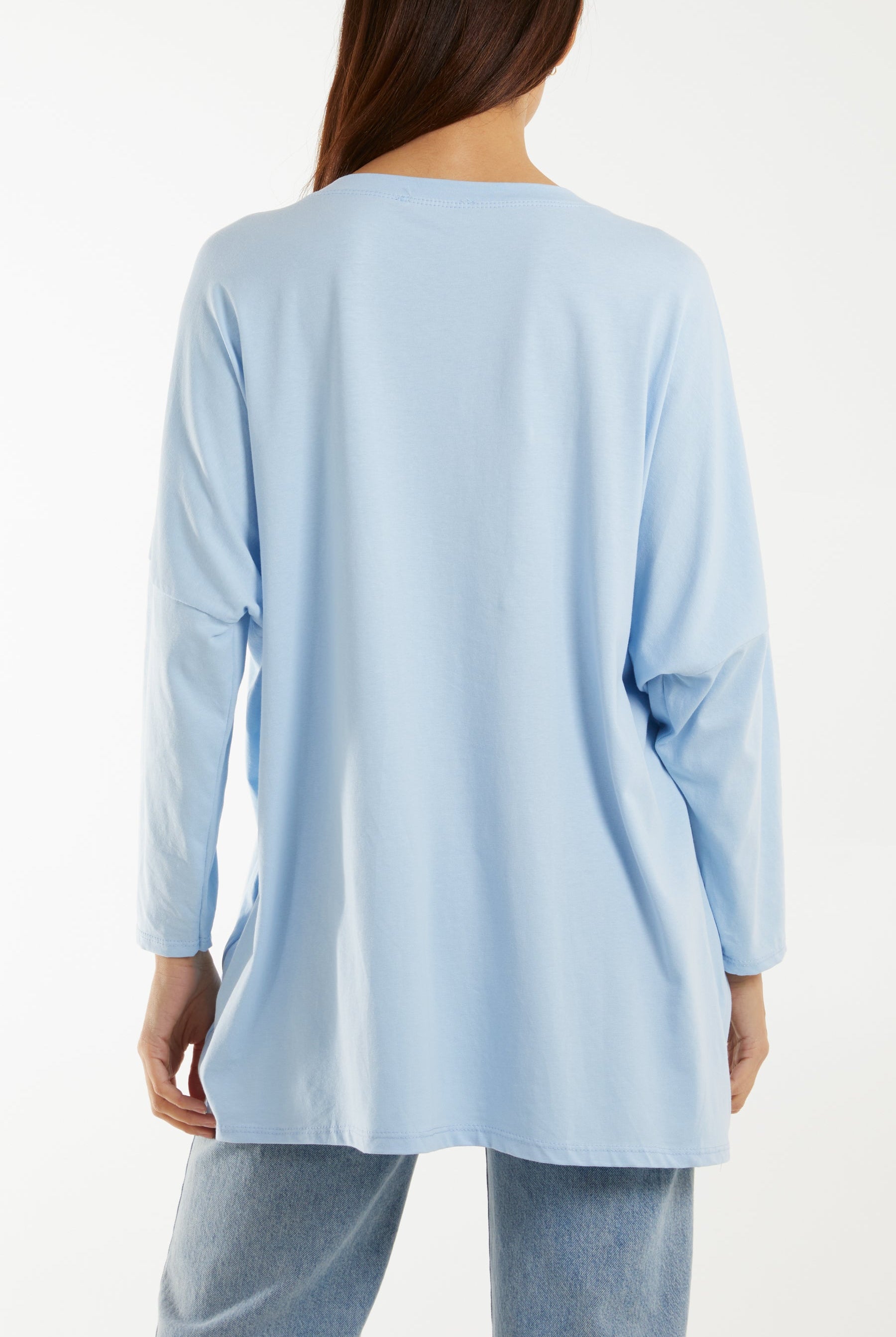 Multicolour Fluffy Daisy Long Sleeve Top T-shirts WearAll