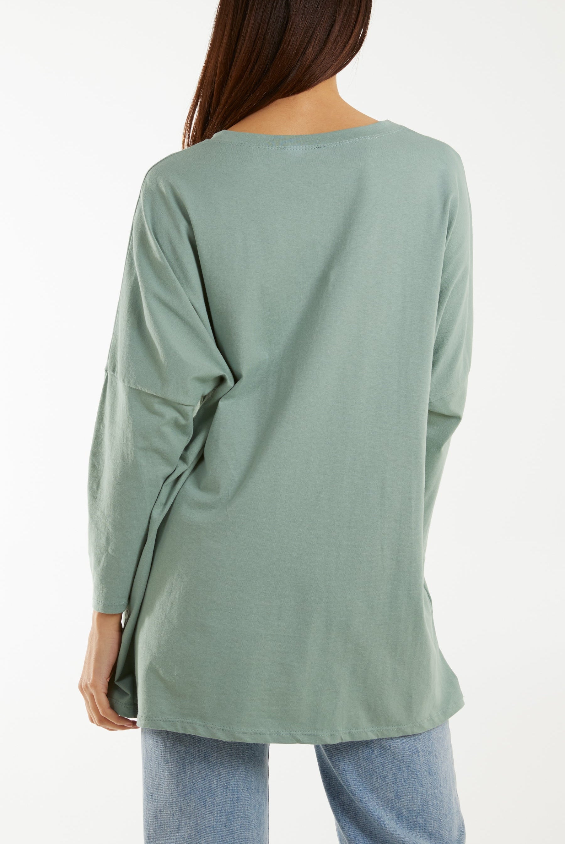 Multicolour Fluffy Daisy Long Sleeve Top T-shirts WearAll