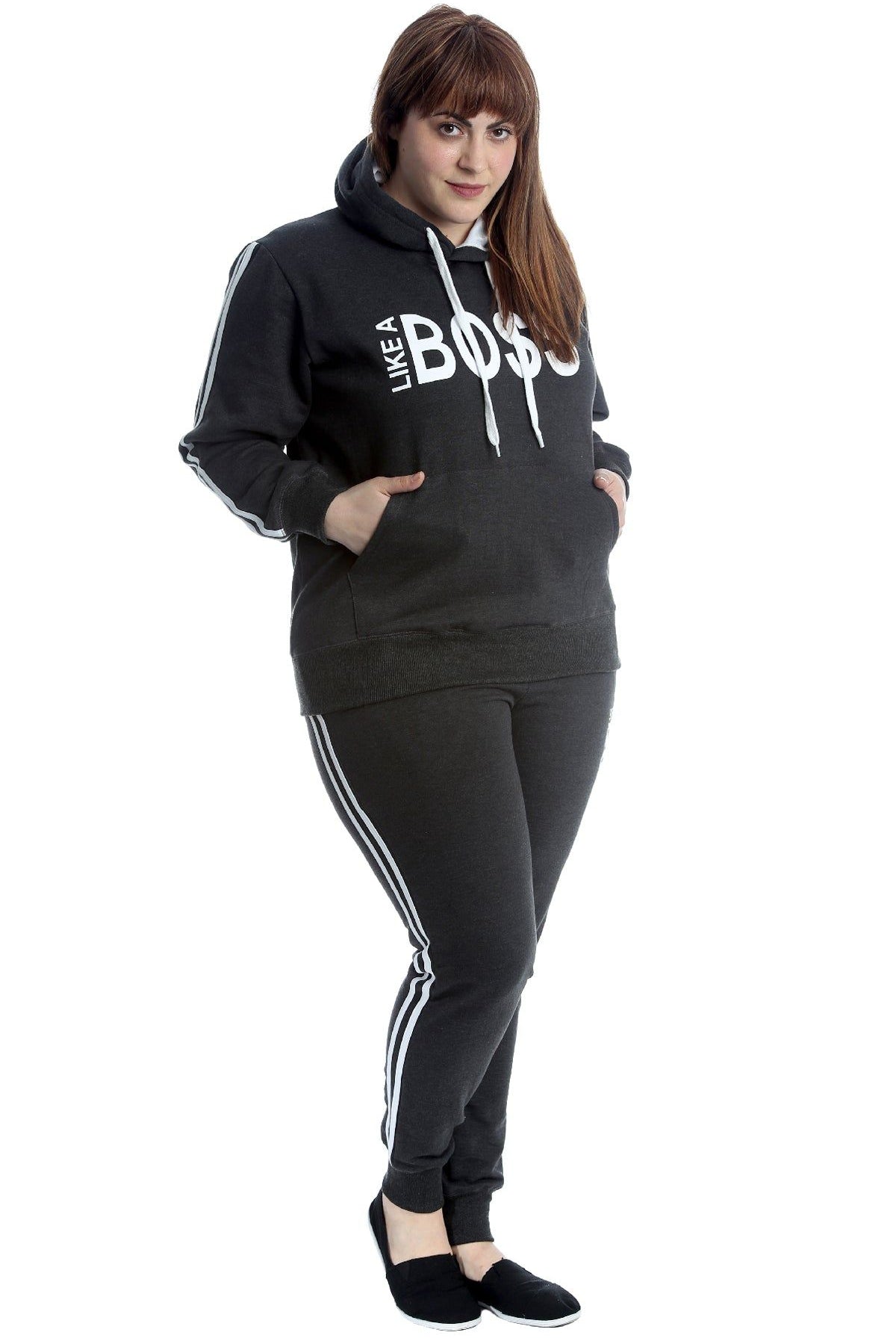 Like Boss Print Top Tracksuit Tops WearAll