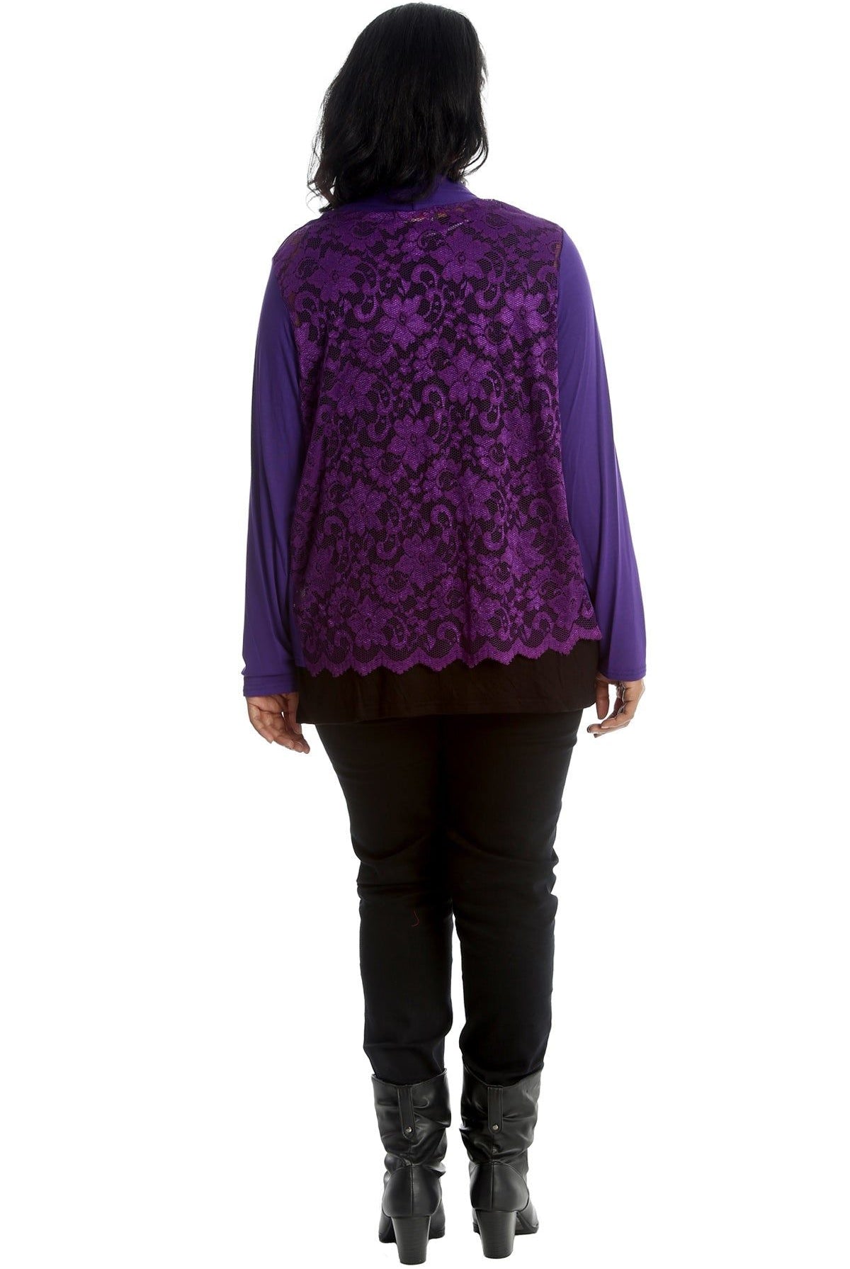 Floral Lace Back Cardigan Open Top cardigan WearAll