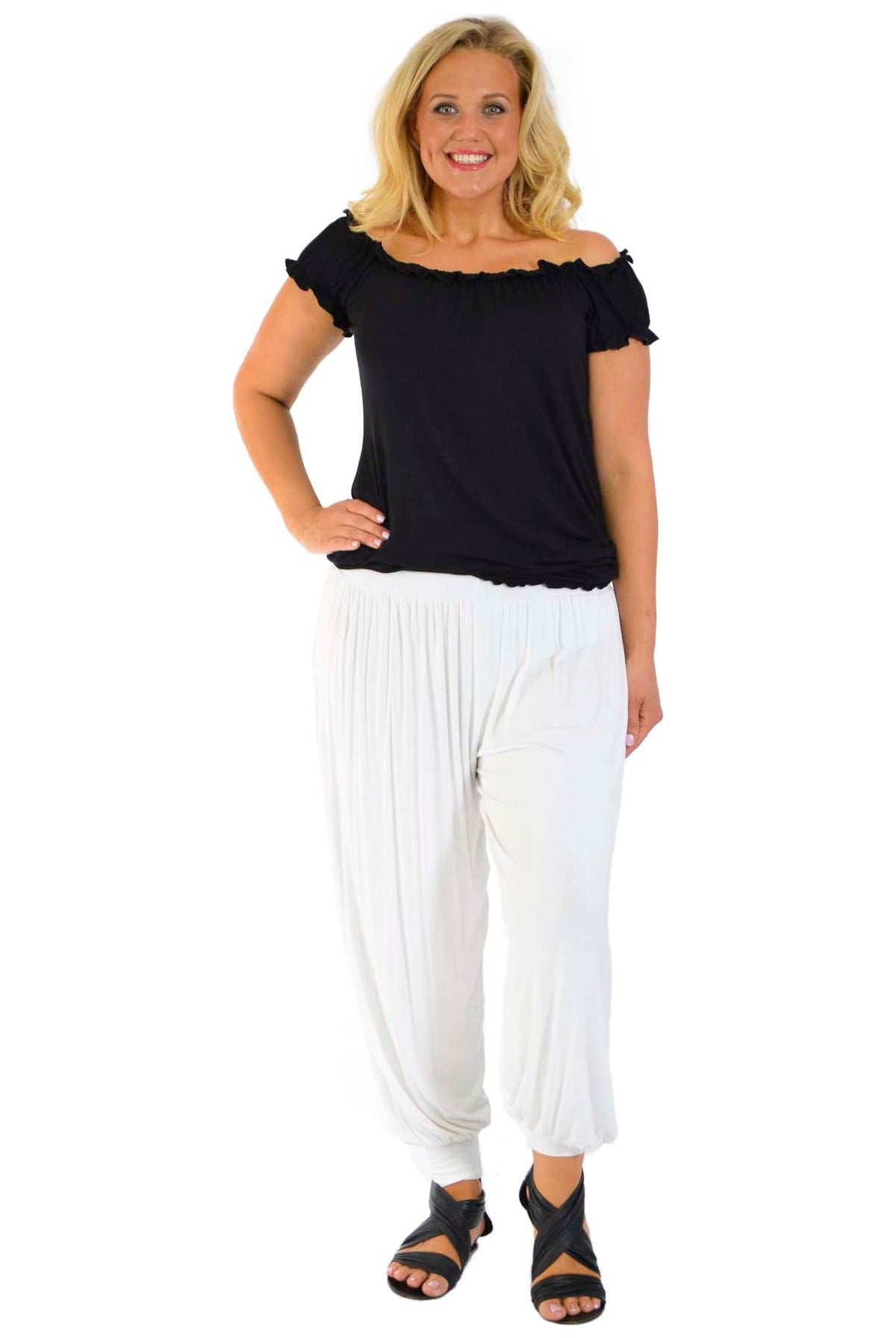 Plus Size Harem Trousers Full Length Trousers WearAll