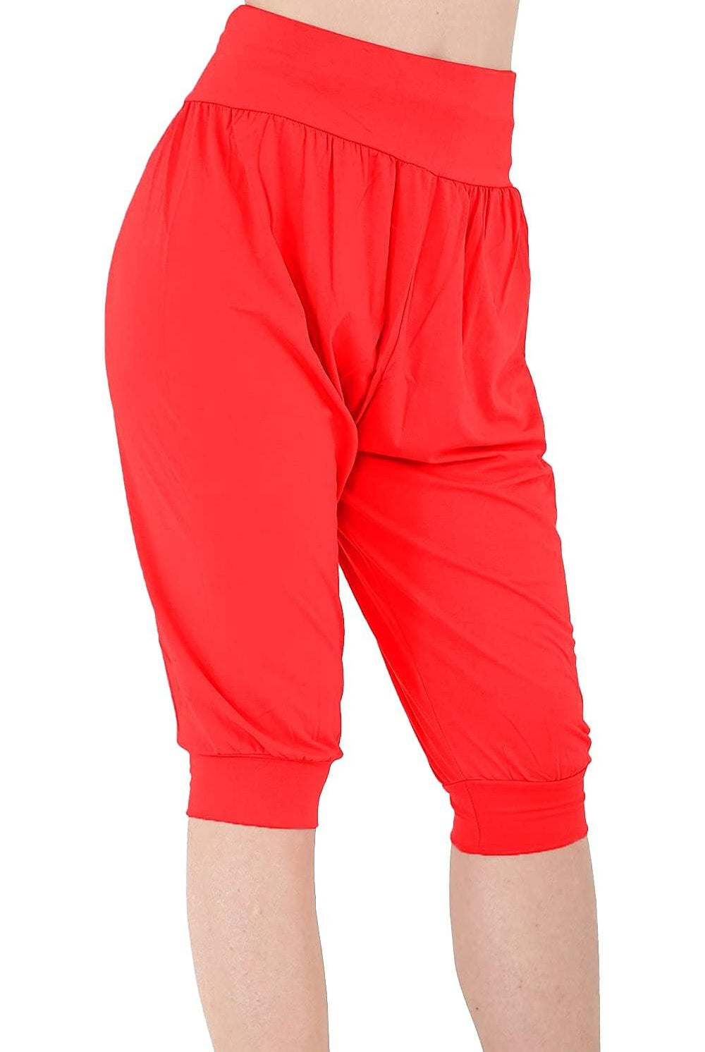 Cropped Harem Trousers Trousers WearAll Red 8-10