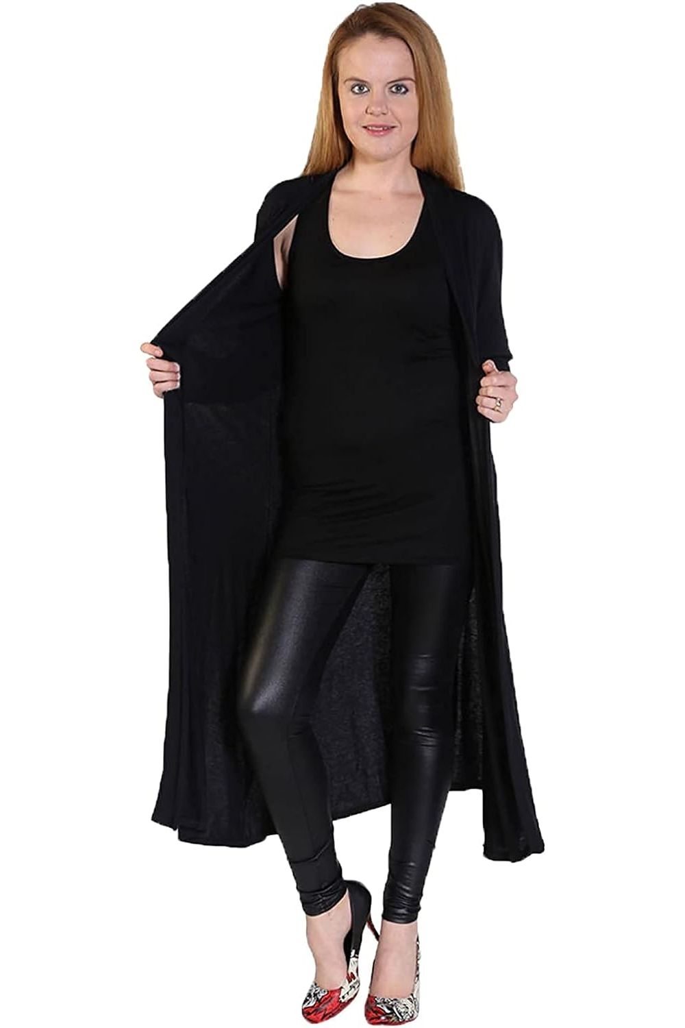 Plus Size Long Sleeve Maxi Boyfriend Cardigan Maxi Cardigan WearAll