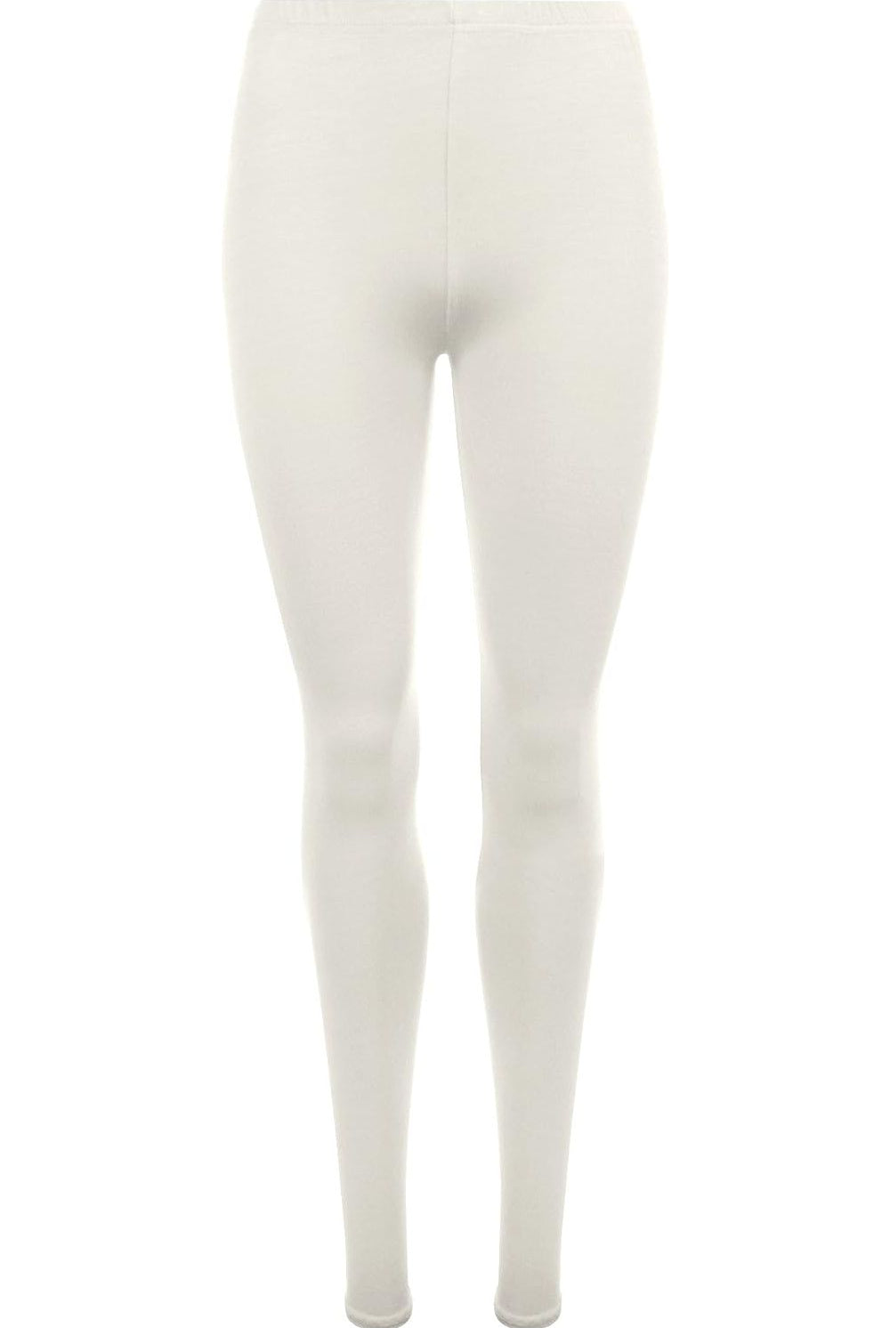 Plain Long Leggings Leggings WearAll Cream 8-10