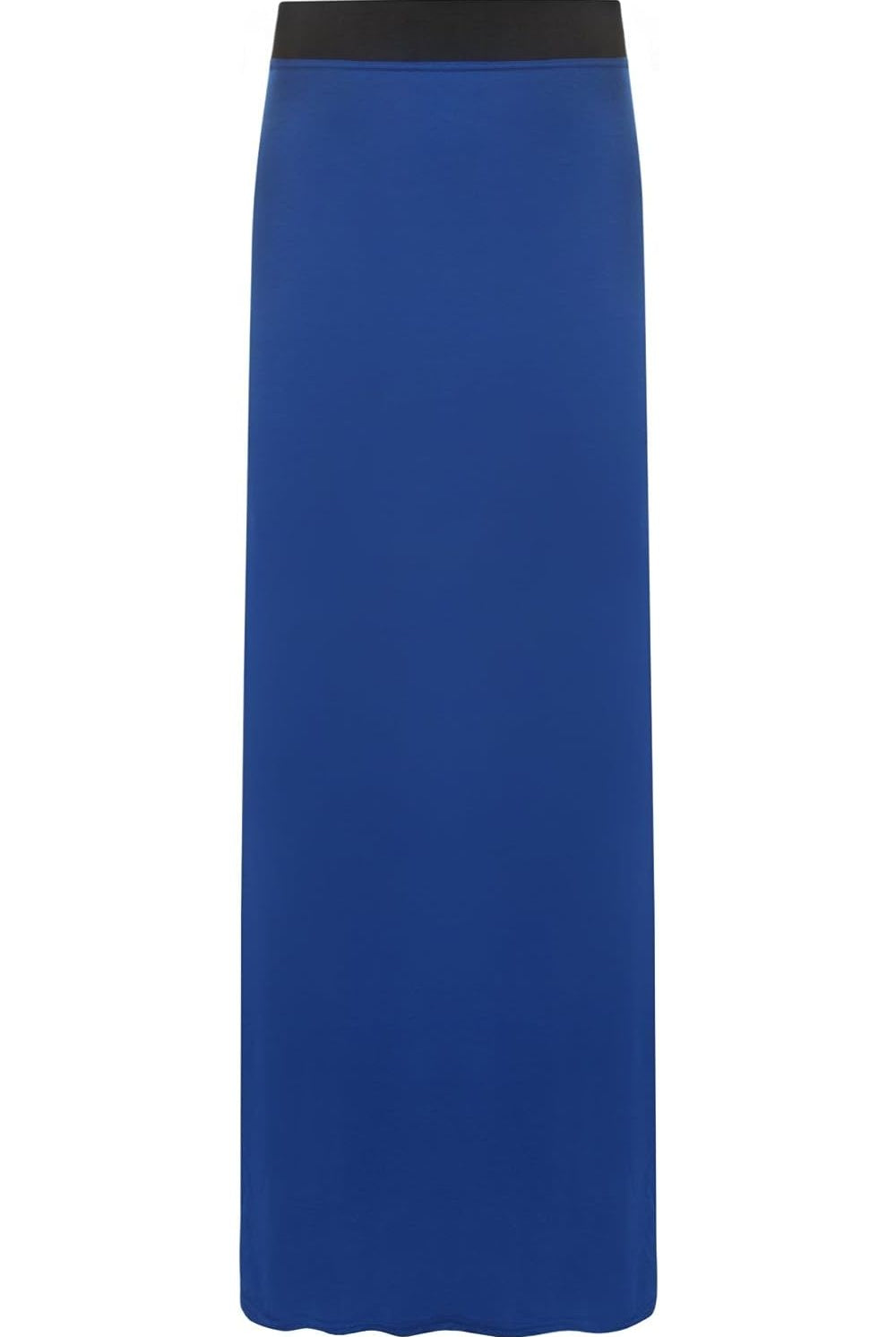 Elasticated Waist Long Maxi Skirt – Plus Size Pencil Style Skirt WearAll Blue 16-18