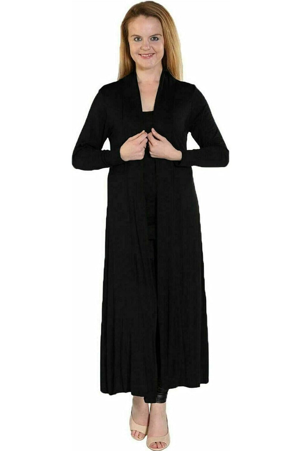 Plus Size Long Sleeve Maxi Boyfriend Cardigan Maxi Cardigan WearAll