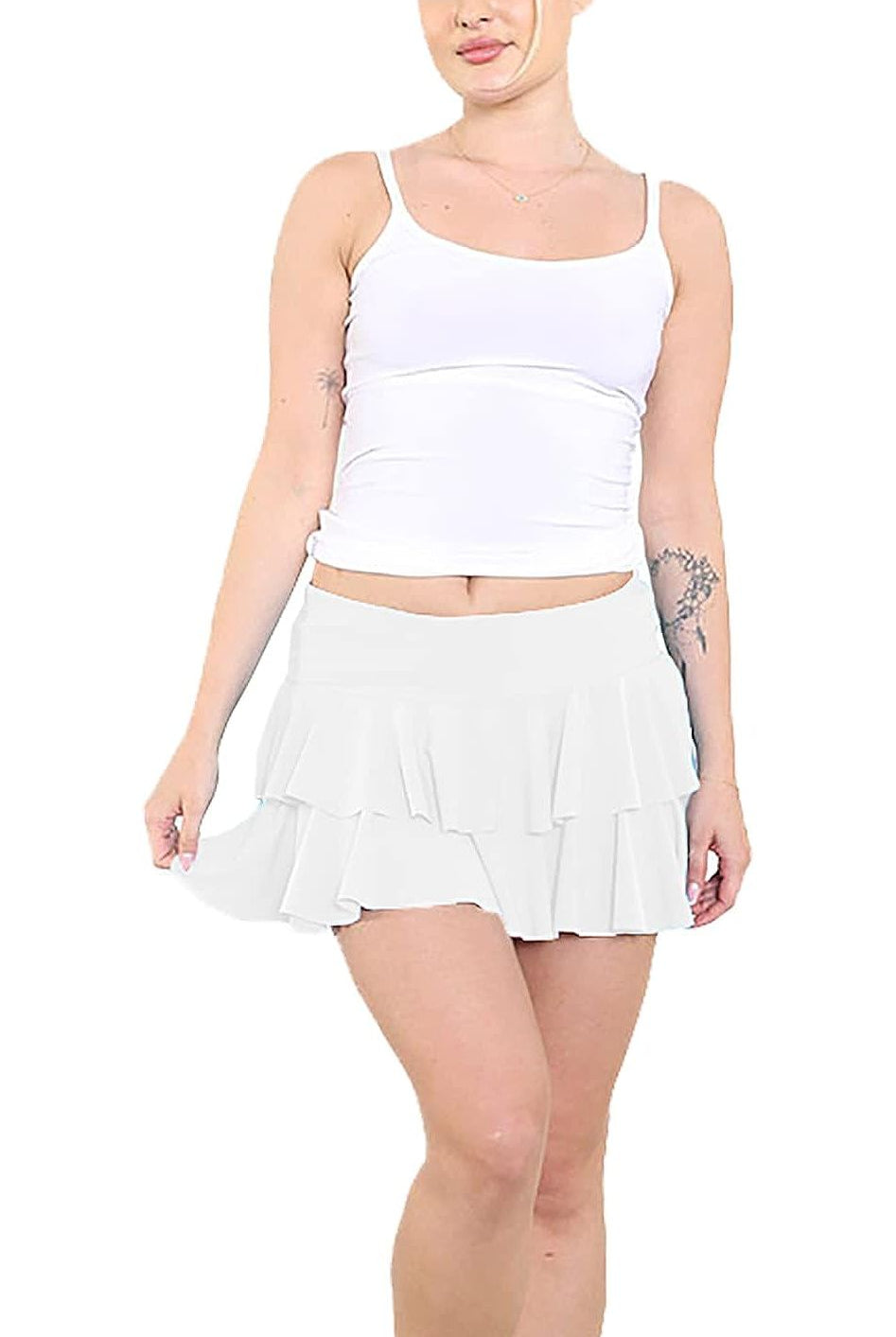 RARA Mini Short Skirt Skirt WearAll White 8-10