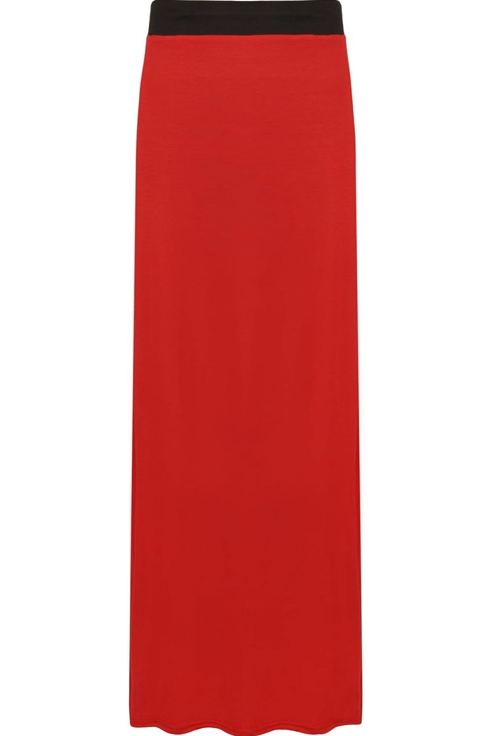 Plus Size Pencil Long Maxi Skirt Elasticated Waist