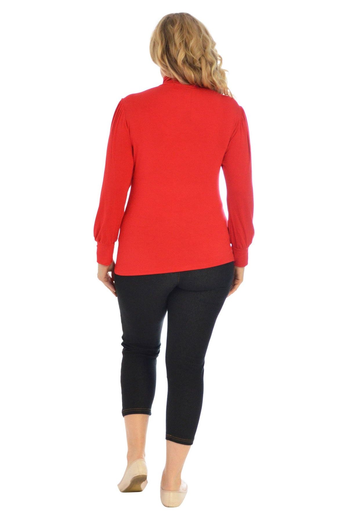 Lace Turtle Neck Long Sleeve Top Tops WearAll