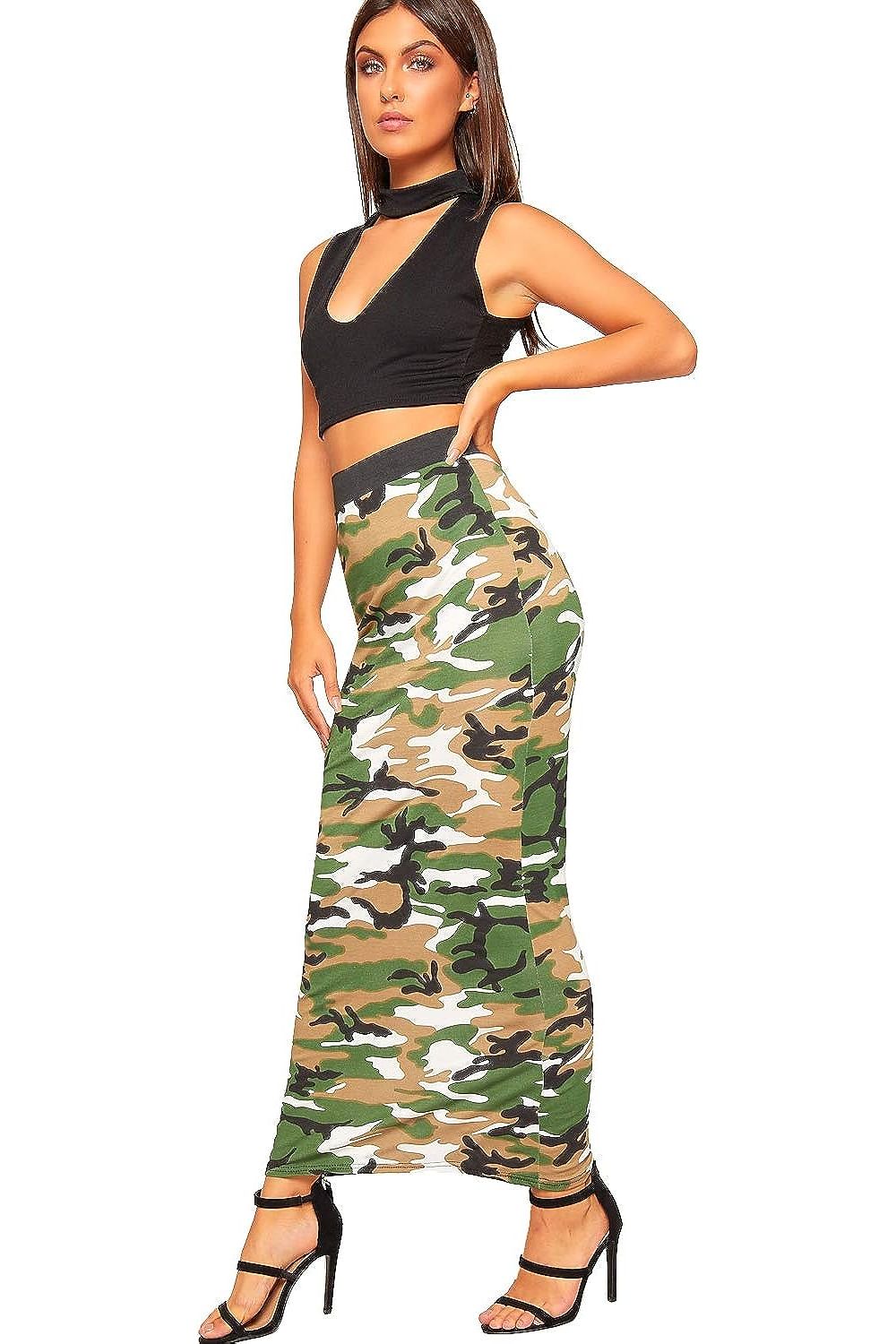 Plus Size High Waist Stretch Long Maxi Skirt Skirt WearAll