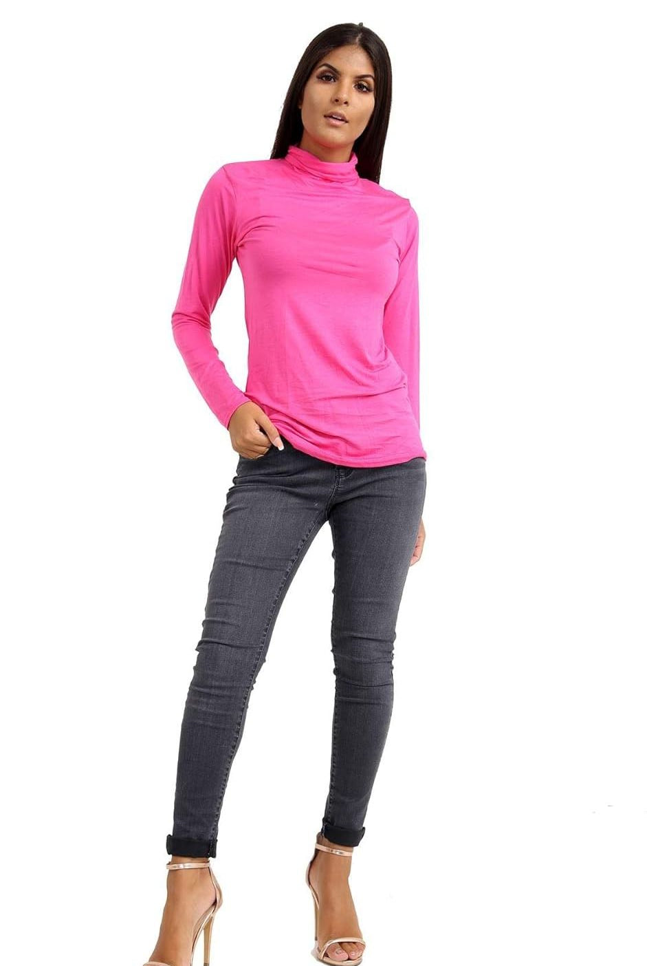 Turtle Neck Long Sleeve Top Tops WearAll