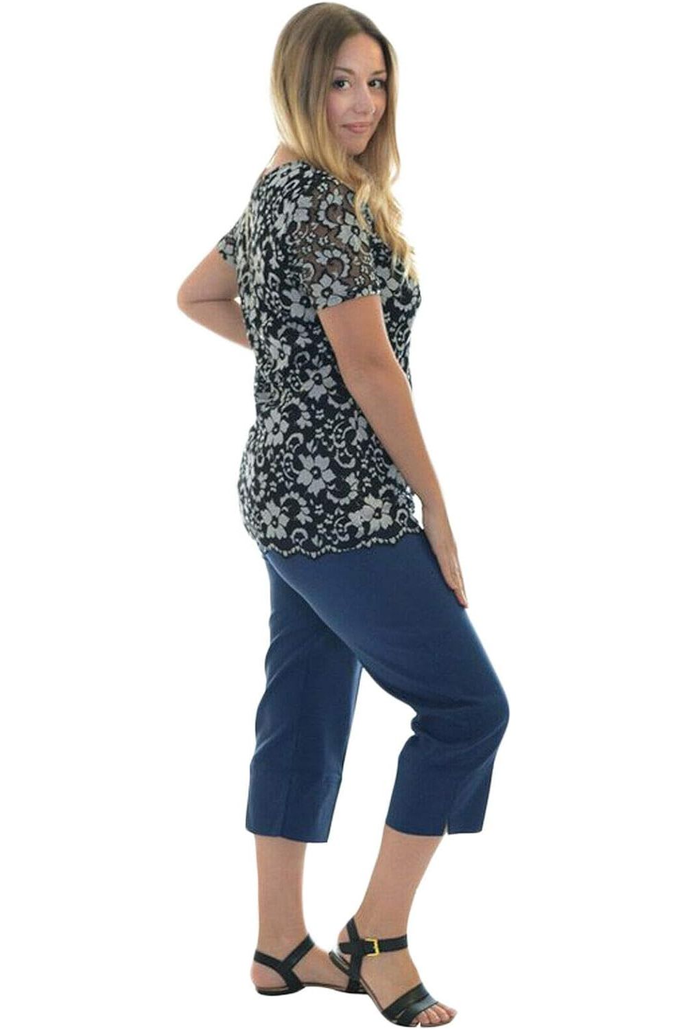 Ladies 3/4 Elasticated Trouser Shorts Trousers WearAll