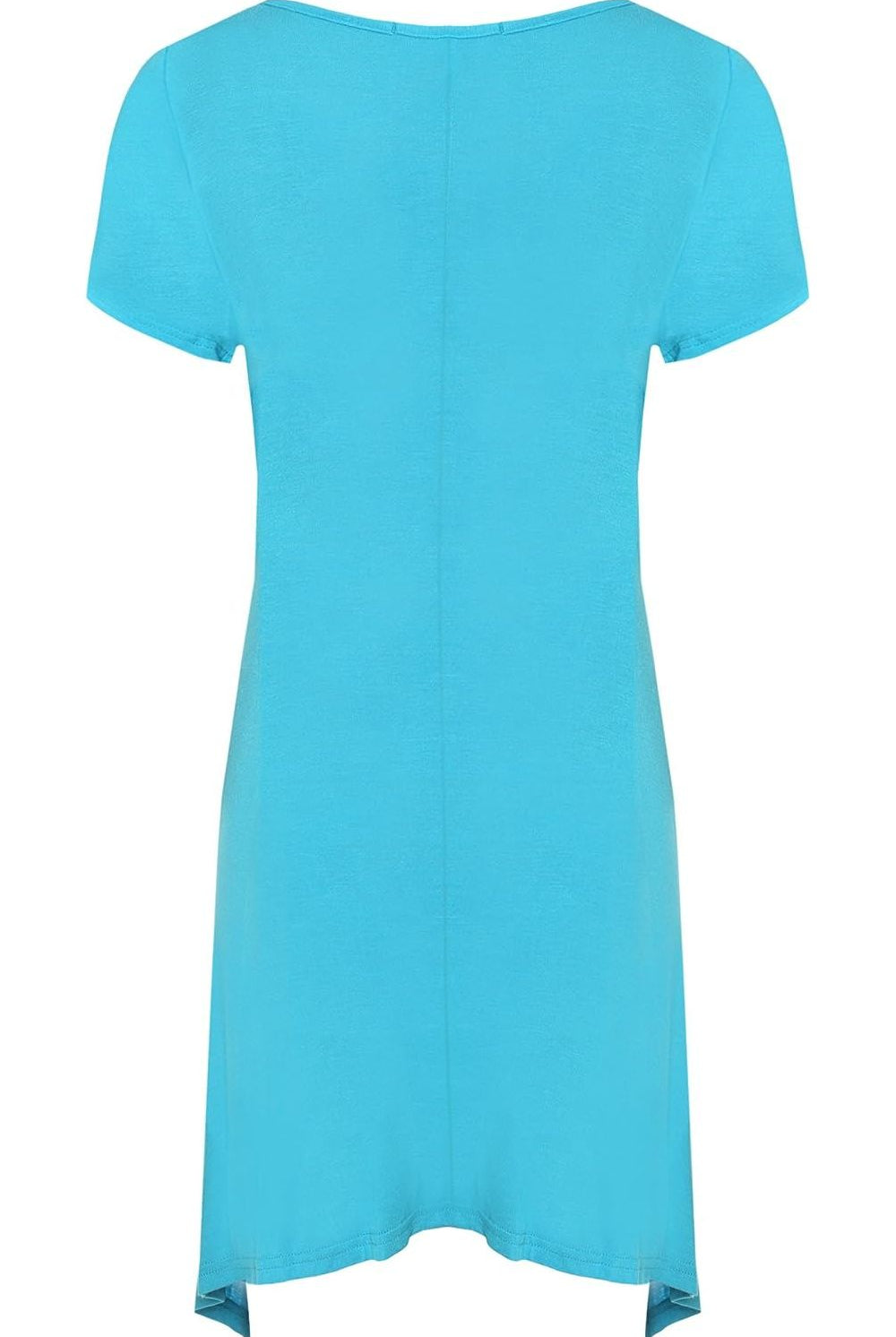 Three Butterfly Hanky Hem Short Sleeve Top Apparel & Accessories WearAll