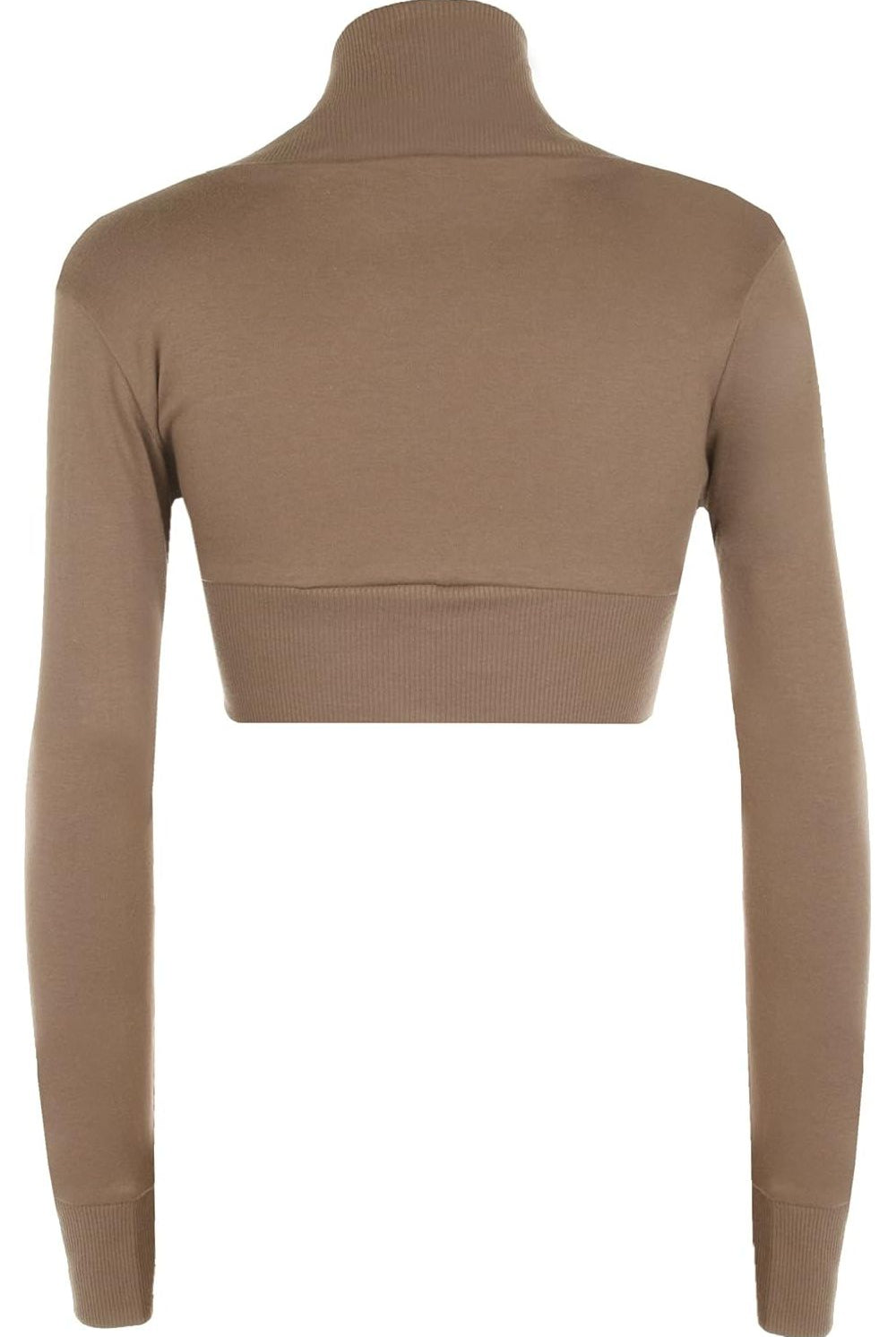 Long Sleeve Ribbed Bolero Shrug Tops WearAll