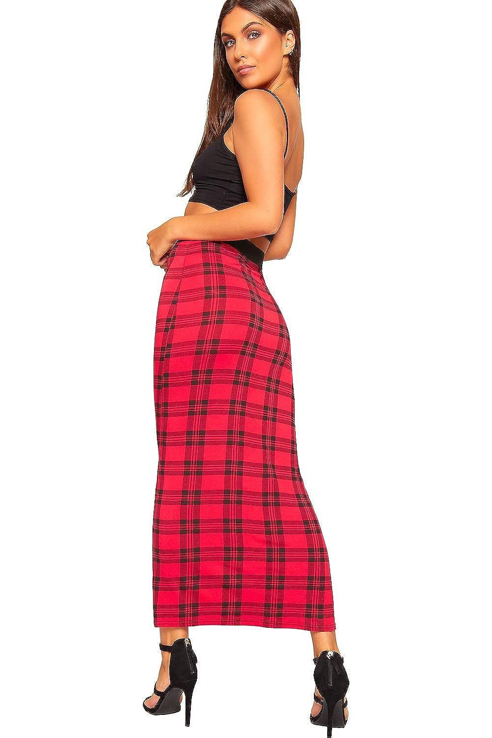 Plus Size High Waist Stretch Long Maxi Skirt