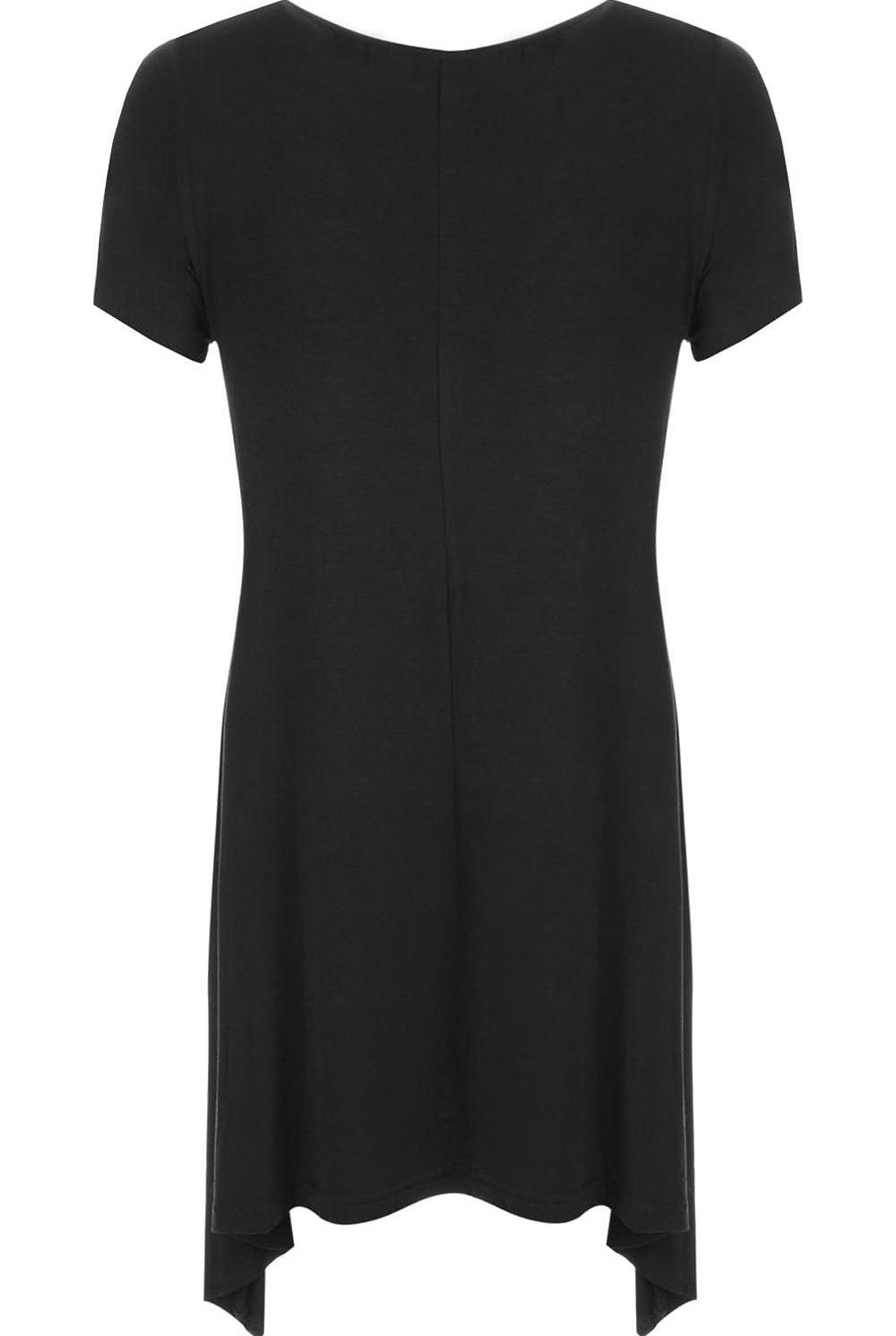 Three Butterfly Hanky Hem Short Sleeve Top Apparel & Accessories WearAll