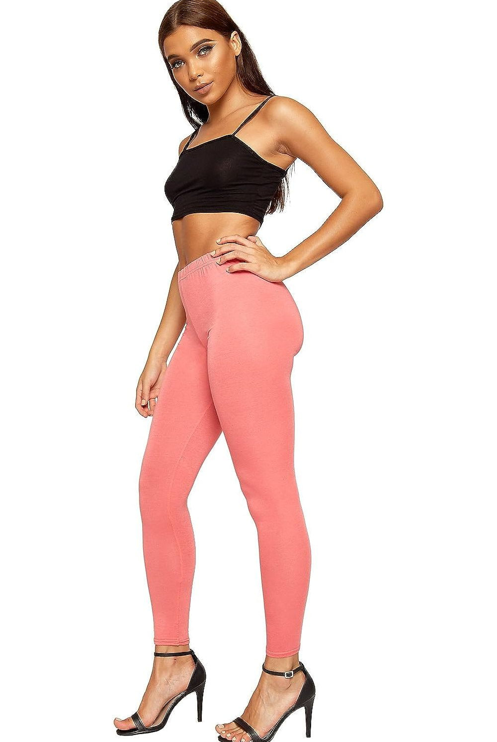 Plain Long Leggings Leggings WearAll