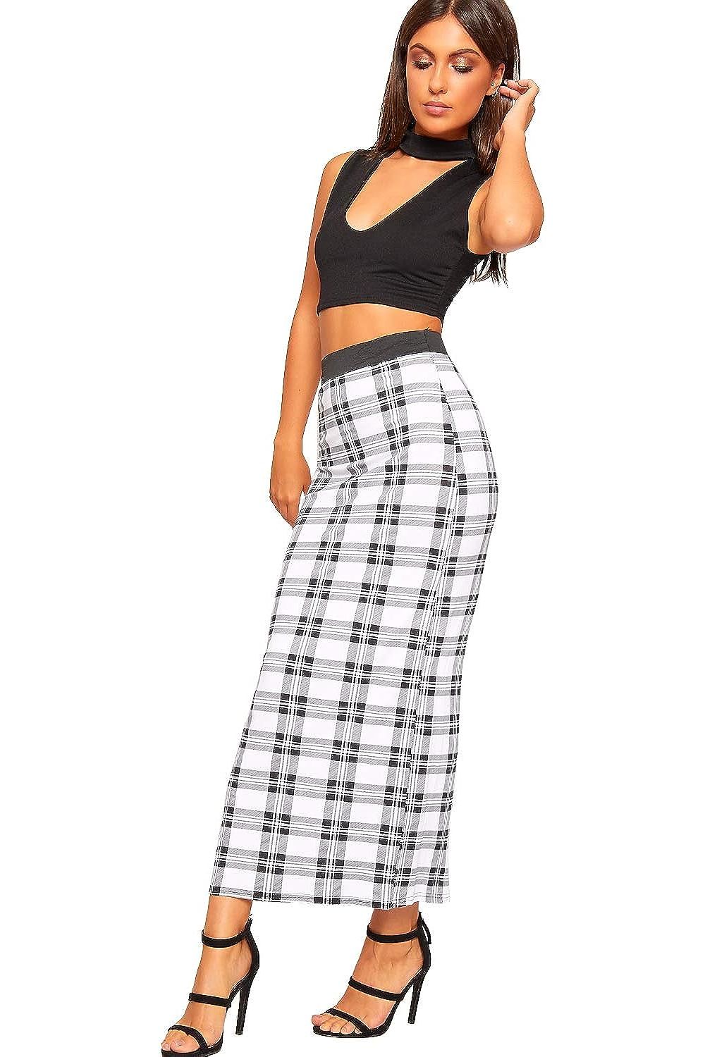 High Waist Stretch Long Maxi Skirt Skirt WearAll