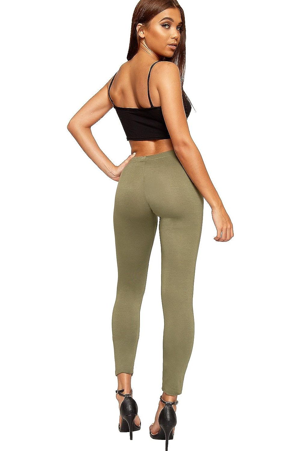 Plain Long Leggings Leggings WearAll