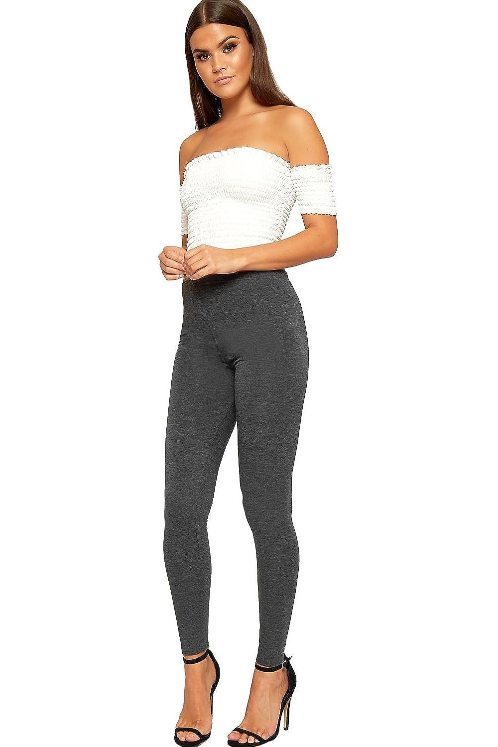 Plain Long Leggings Leggings WearAll