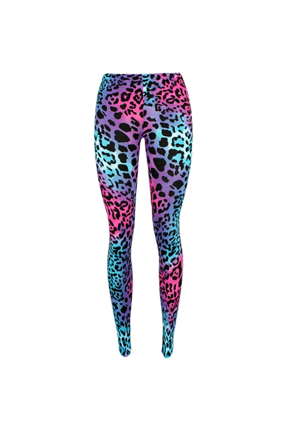 Animal Multi Leopard Print Leggings Leggings WearAll