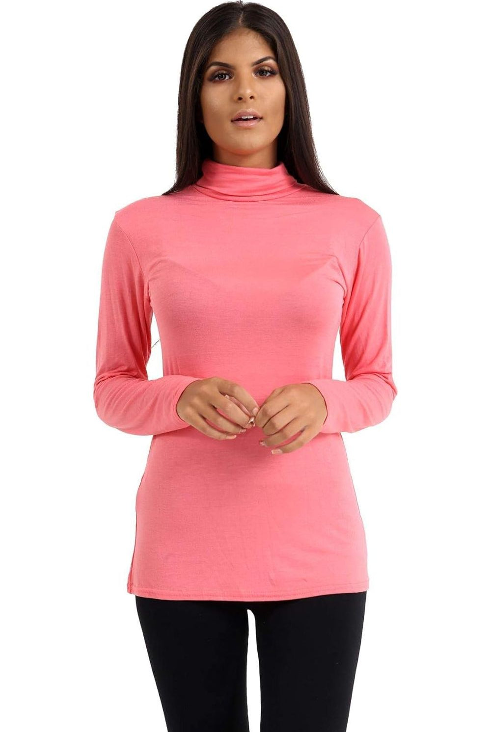 Plus Size Turtle Neck Long Sleeve Top Tops WearAll