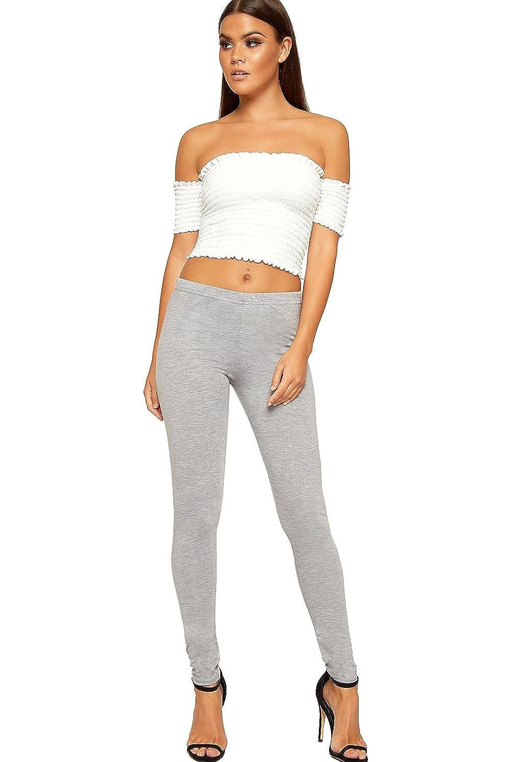 Plain Long Leggings Leggings WearAll