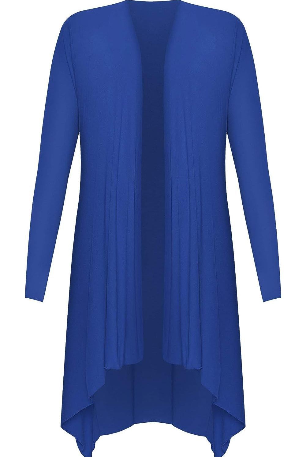 Open Front Hanky Hem Longsleeve Cardigan