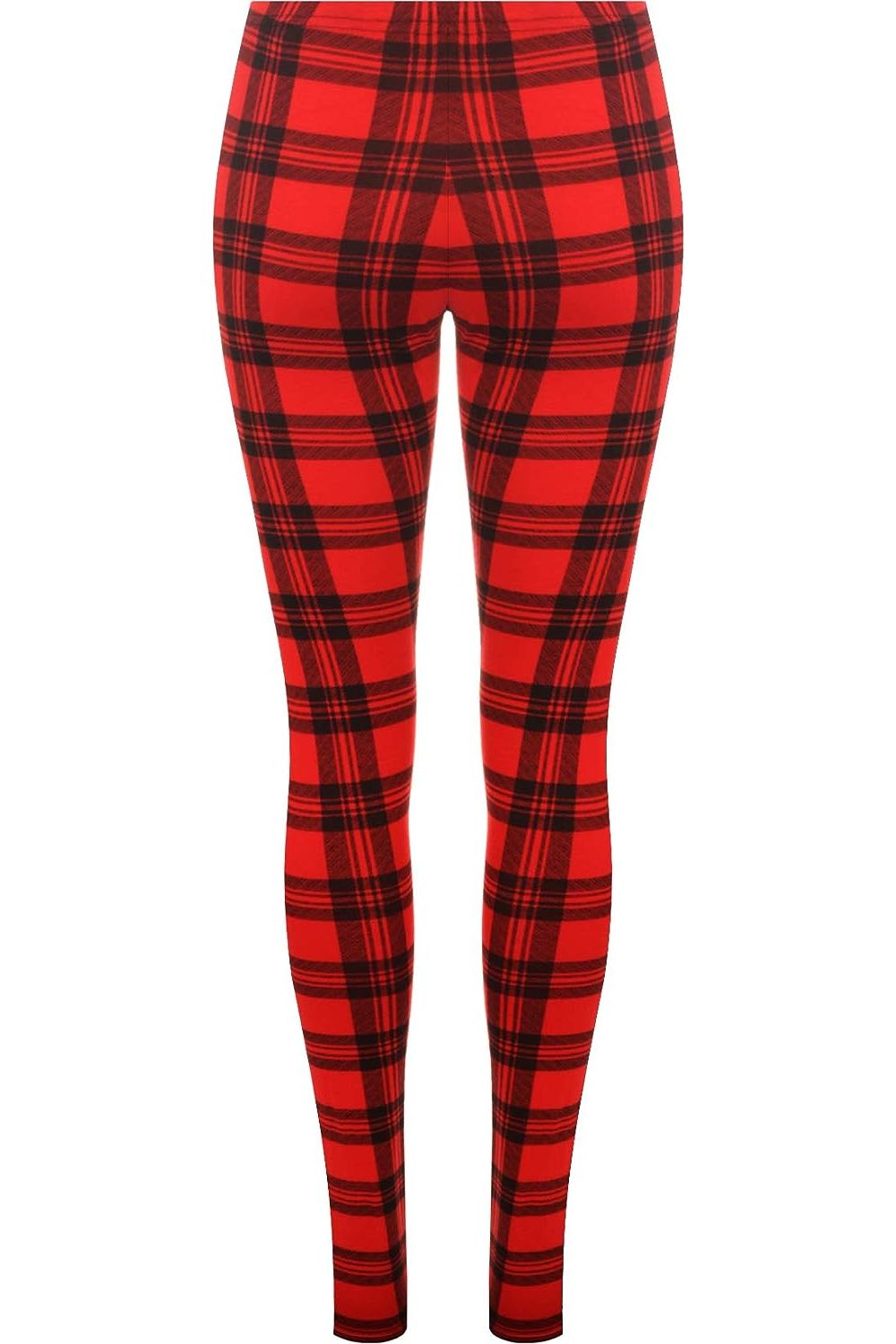Tartan Check Print Long Leggings Leggings WearAll