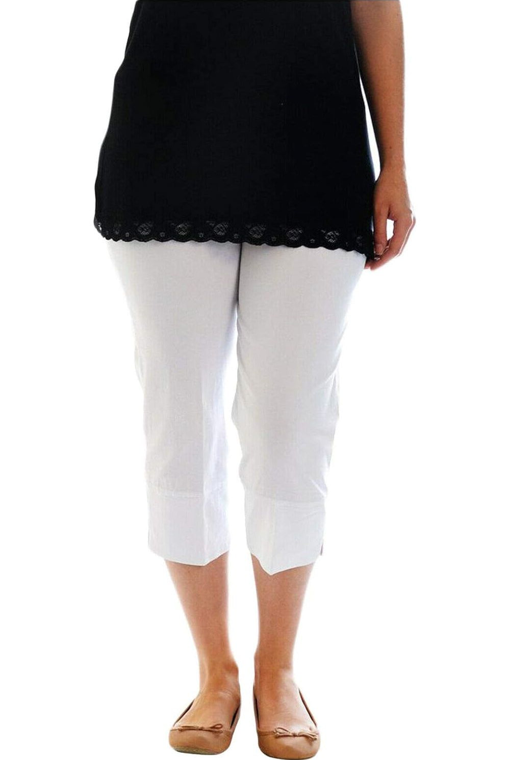 Ladies 3/4 Elasticated Trouser Shorts Trousers WearAll
