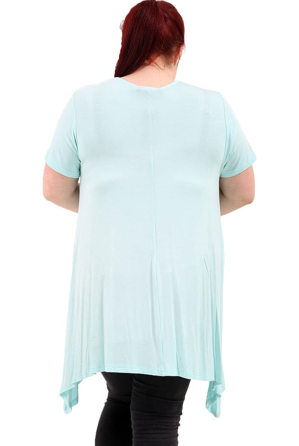 Skull Stud Hanky Hem Short Sleeve Top Apparel & Accessories WearAll