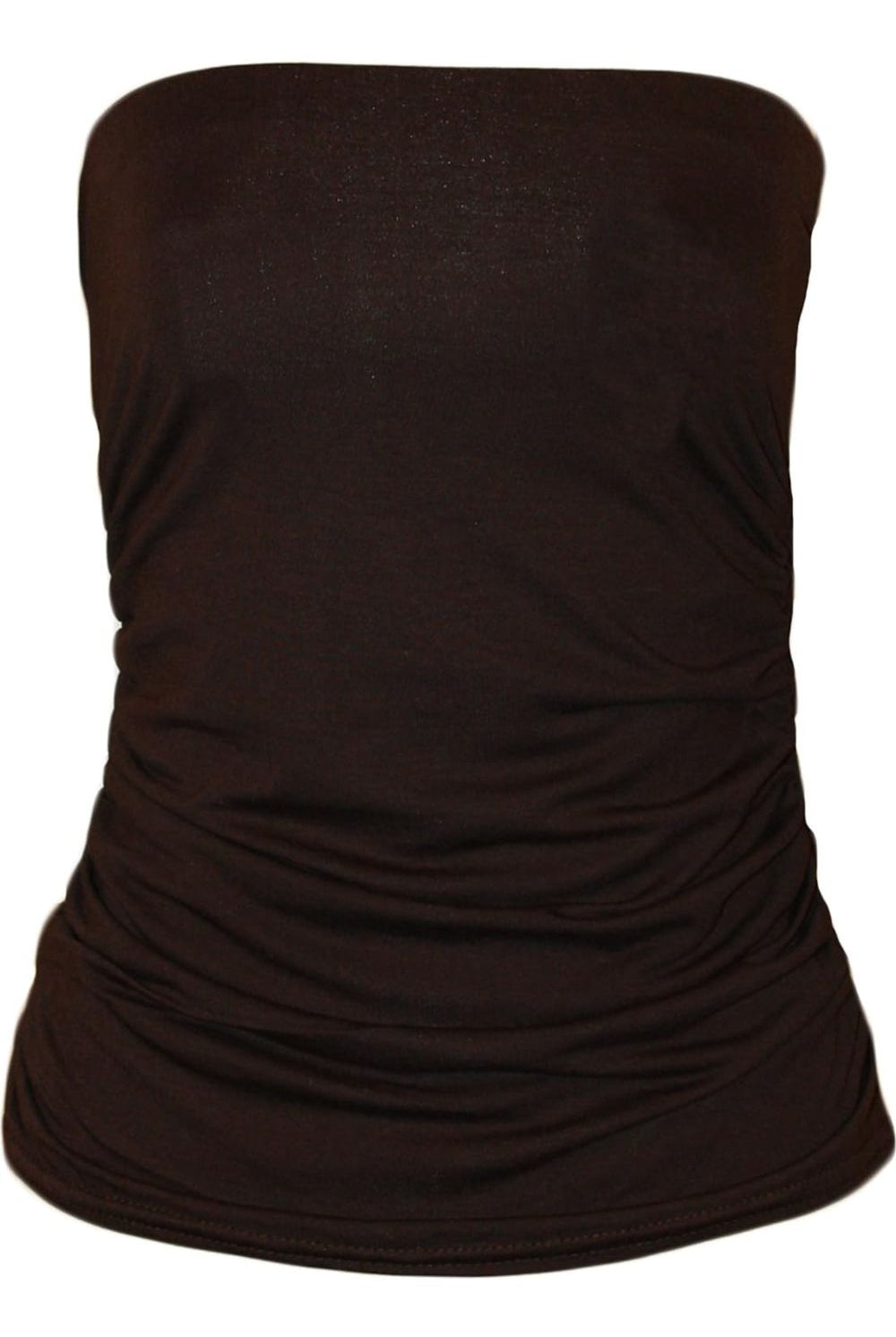 Side Ruched Boob Tube Bandeau Top BraTop WearAll