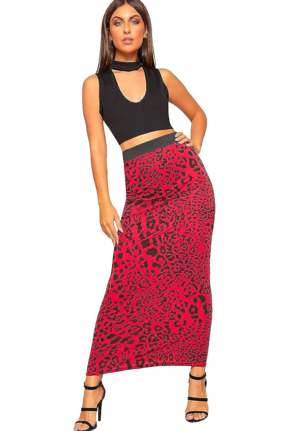 Plus Size High Waist Stretch Long Maxi Skirt Skirt WearAll