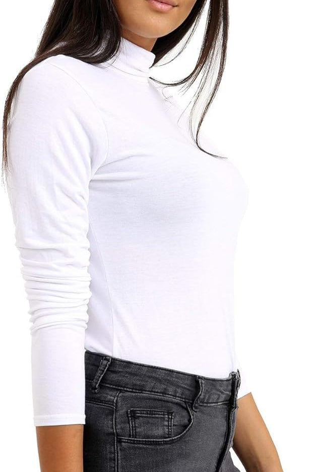Turtle Neck Long Sleeve Top Tops WearAll