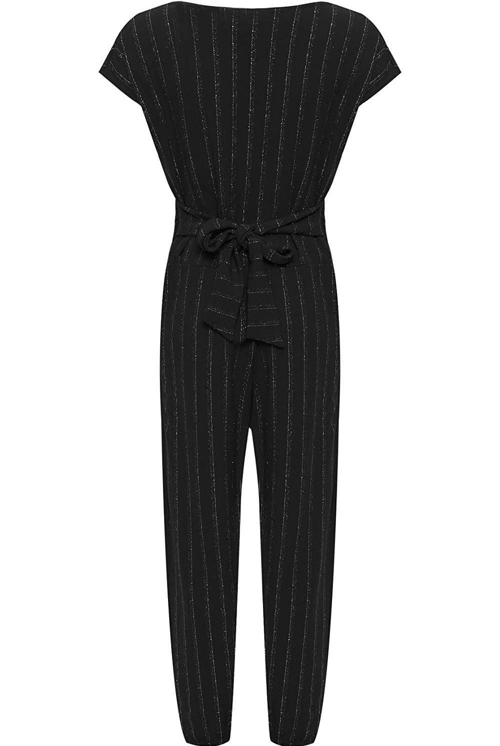 Plus Size Sleeveless Lurex Stripe Jumpsuit Jumpsuit WearAll