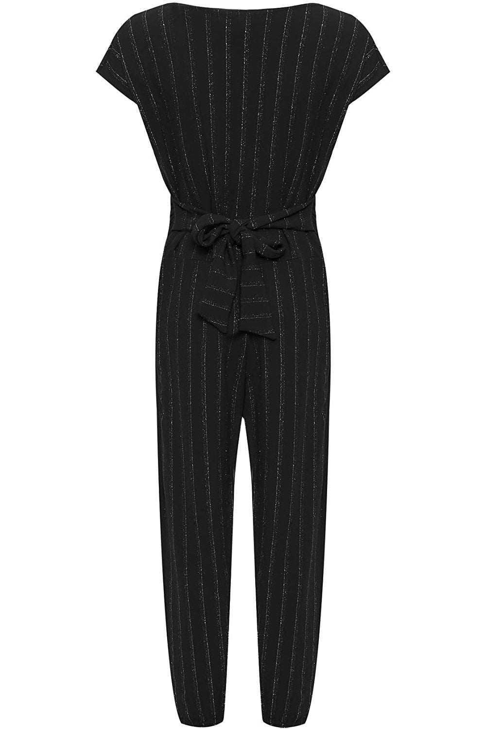 Plus Size Sleeveless Lurex Stripe Jumpsuit Jumpsuit WearAll