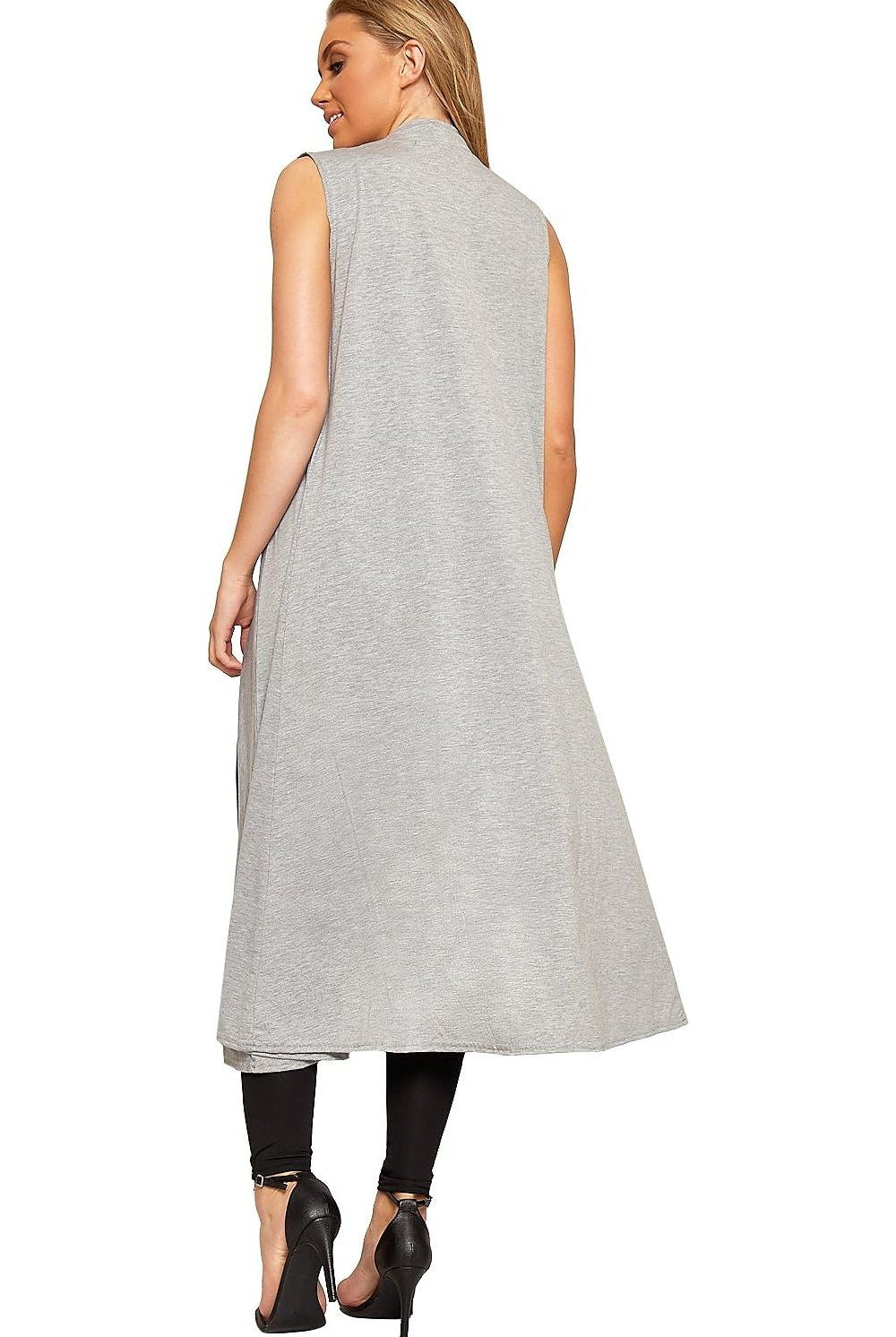 Plus Size Sleeveless Maxi Cardigan Maxi Cardigan WearAll