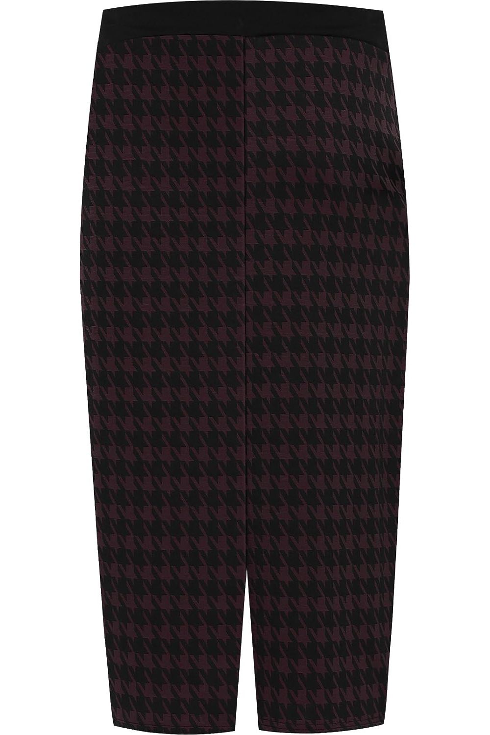 Plus Size Midi Skirt Dogtooth