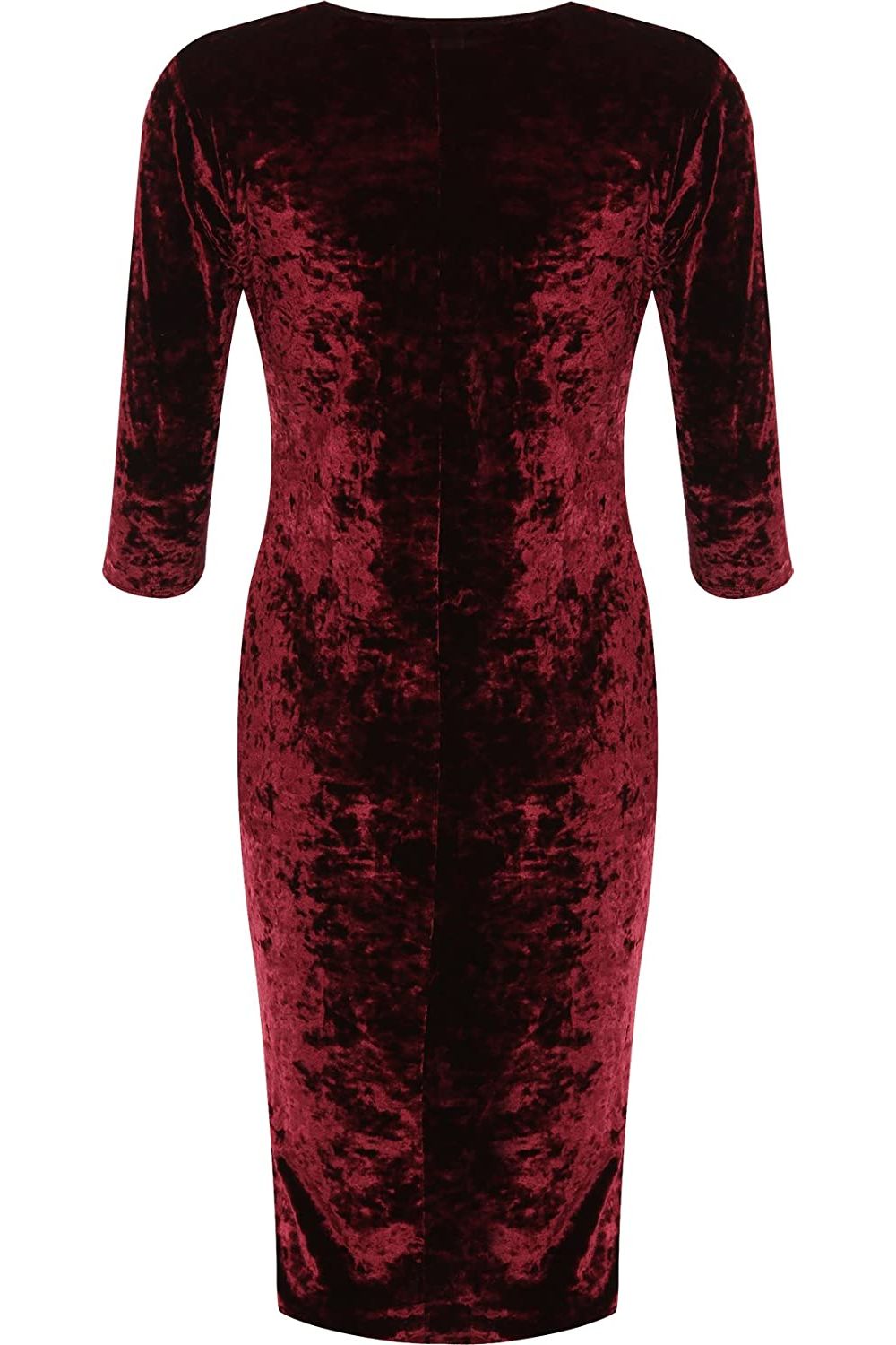 Plus Size Crushed Velour Velvet Bodycon Dress Dress WearAll