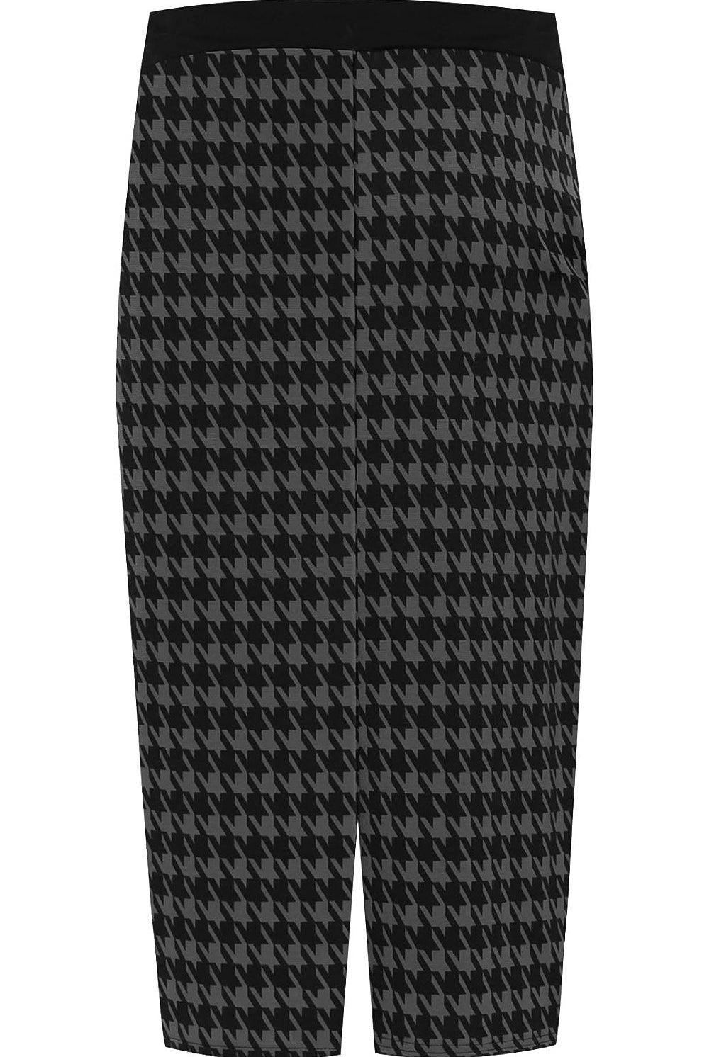 Plus Size Midi Skirt Dogtooth