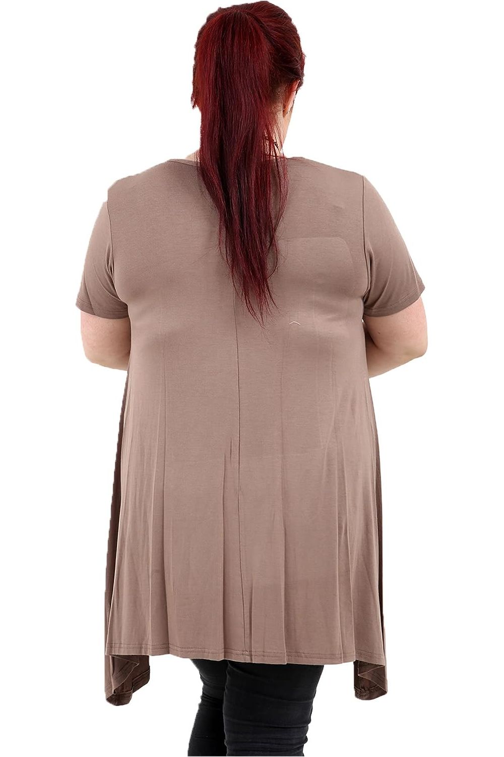 Owl Diamante Stud Hanky Hem Short Sleeve Top Apparel & Accessories WearAll