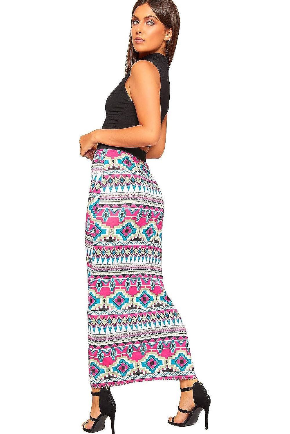 Plus Size High Waist Stretch Long Maxi Skirt Skirt WearAll