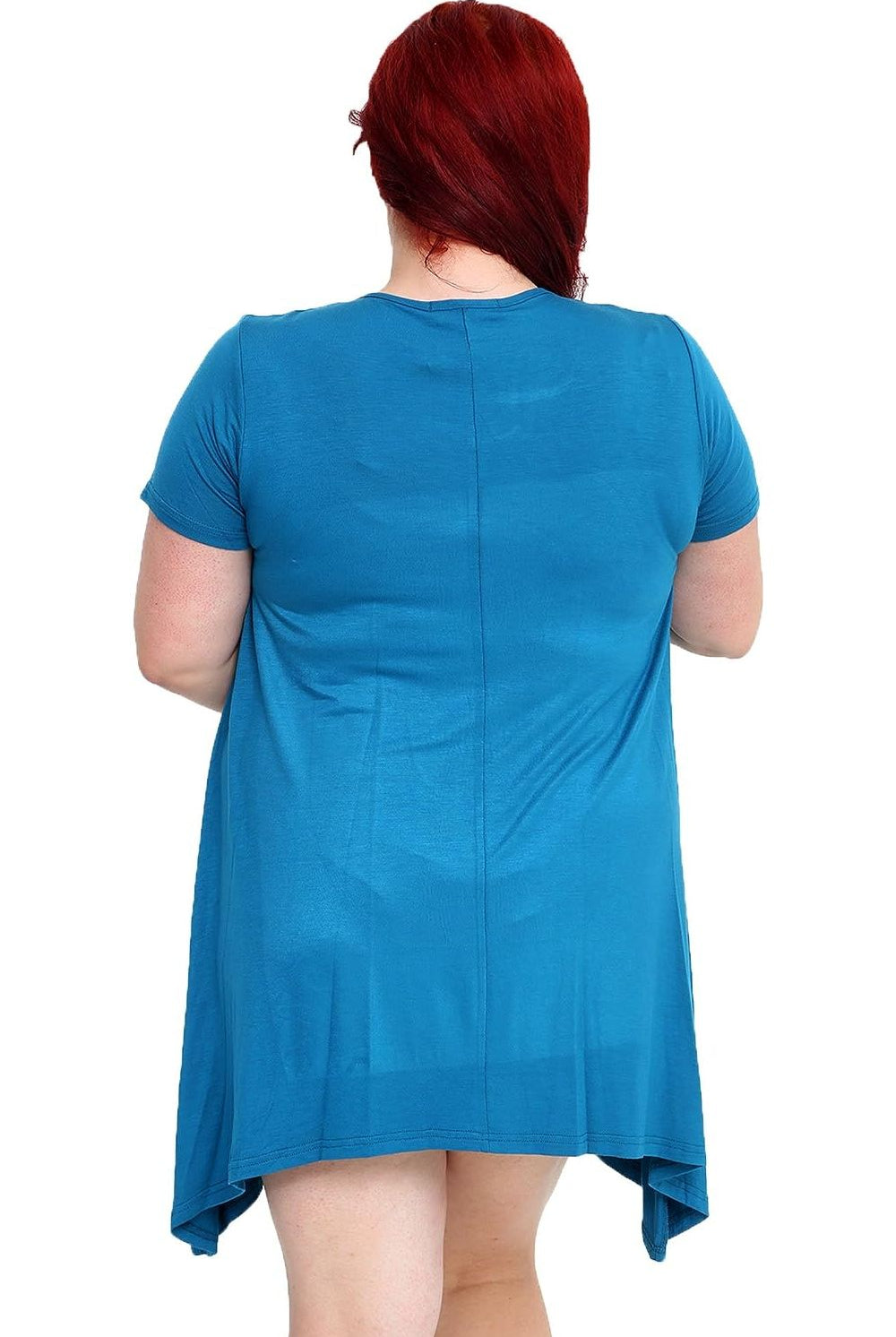 Skull Stud Hanky Hem Short Sleeve Top Apparel & Accessories WearAll