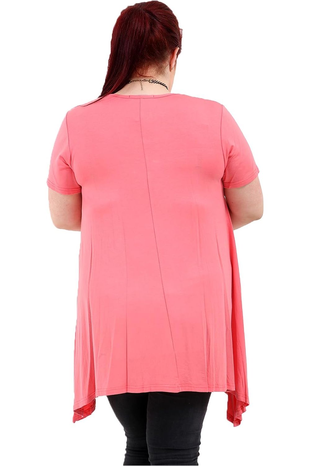 Owl Diamante Stud Hanky Hem Short Sleeve Top Apparel & Accessories WearAll