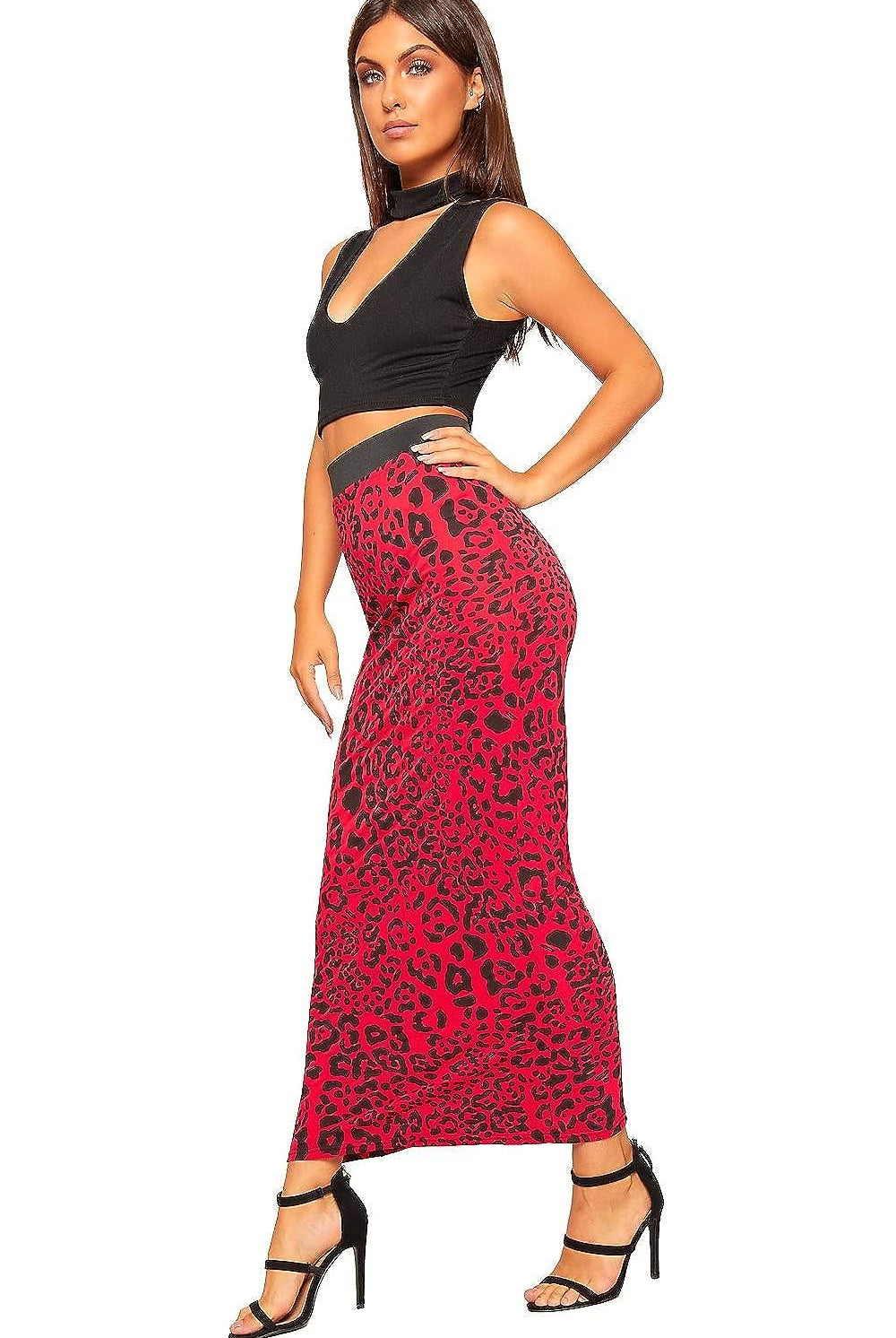 Plus Size High Waist Stretch Long Maxi Skirt Skirt WearAll