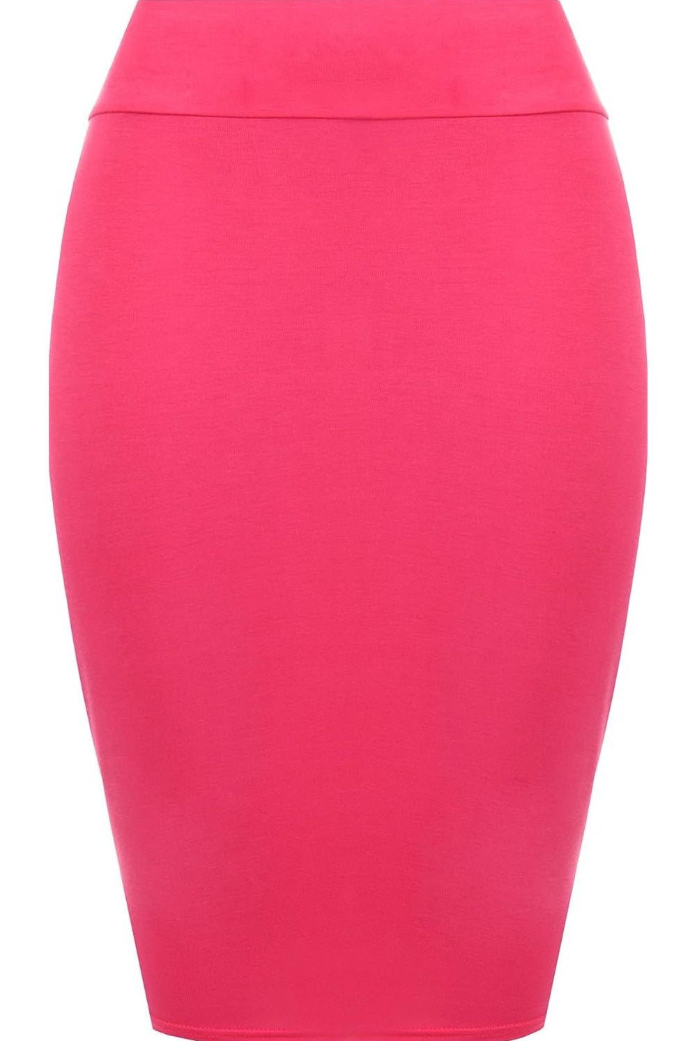Bodycon Pencil High Waisted Midi Skirt Skirt WearAll Cerise 12-14