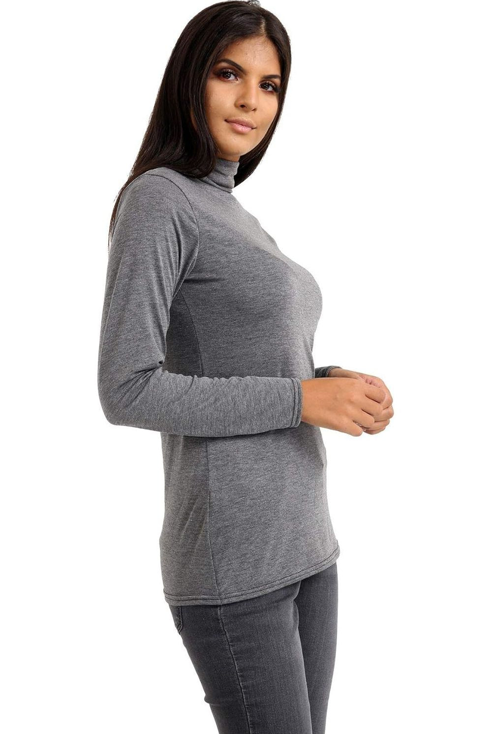 Plus Size Turtle Neck Long Sleeve Top Tops WearAll